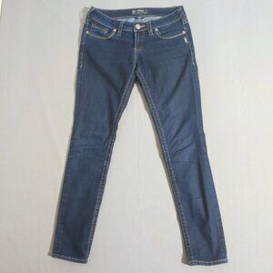 Silver Jeans women's size W28/L31 indigo blue colour Aiko Skinny Stretchy denim